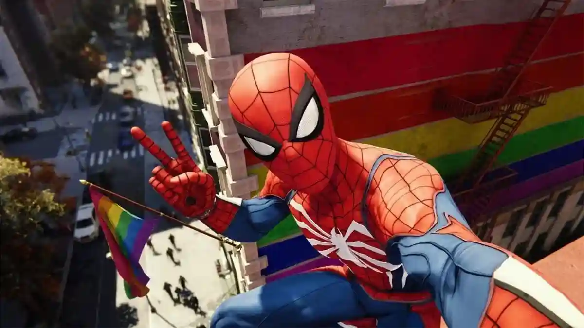 spider man pride flag